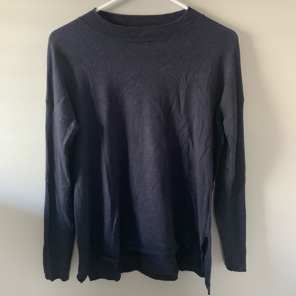 MANGO Navy Blue Sweater